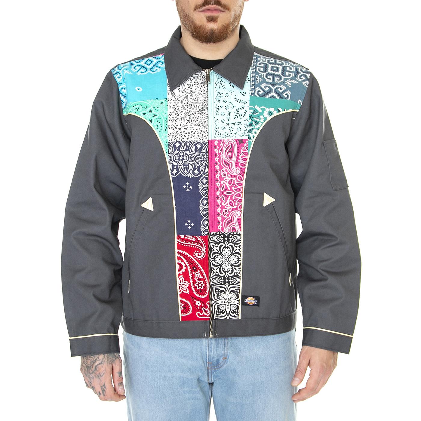 Joe Unlined Eisenhower Charcoal Grey - Giacca Estiva Uomo Grigia / Multicolore DK0A4YUQCH01  DICKIES 