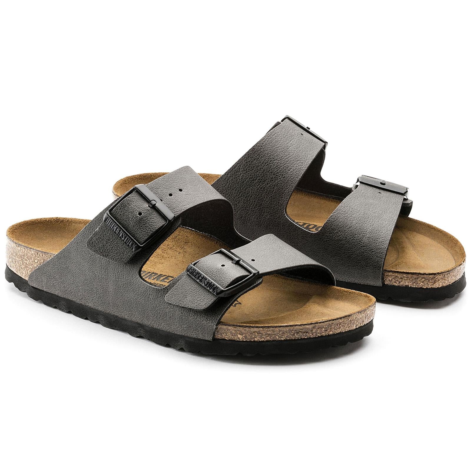 Arizona Birko-Flor Sandals - Pull Up Anthracite - Sandali Donna Grigi - Calzata Normale 1000127  BIRKENSTOCK 