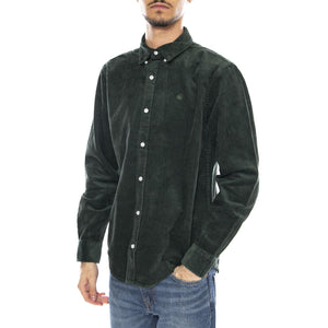 L/S Madison Cord Shirt Sycamore Tree / Sycamore Tree -- Camicia Uomo Verde I029958.39OXX . CARHARTT WIP 