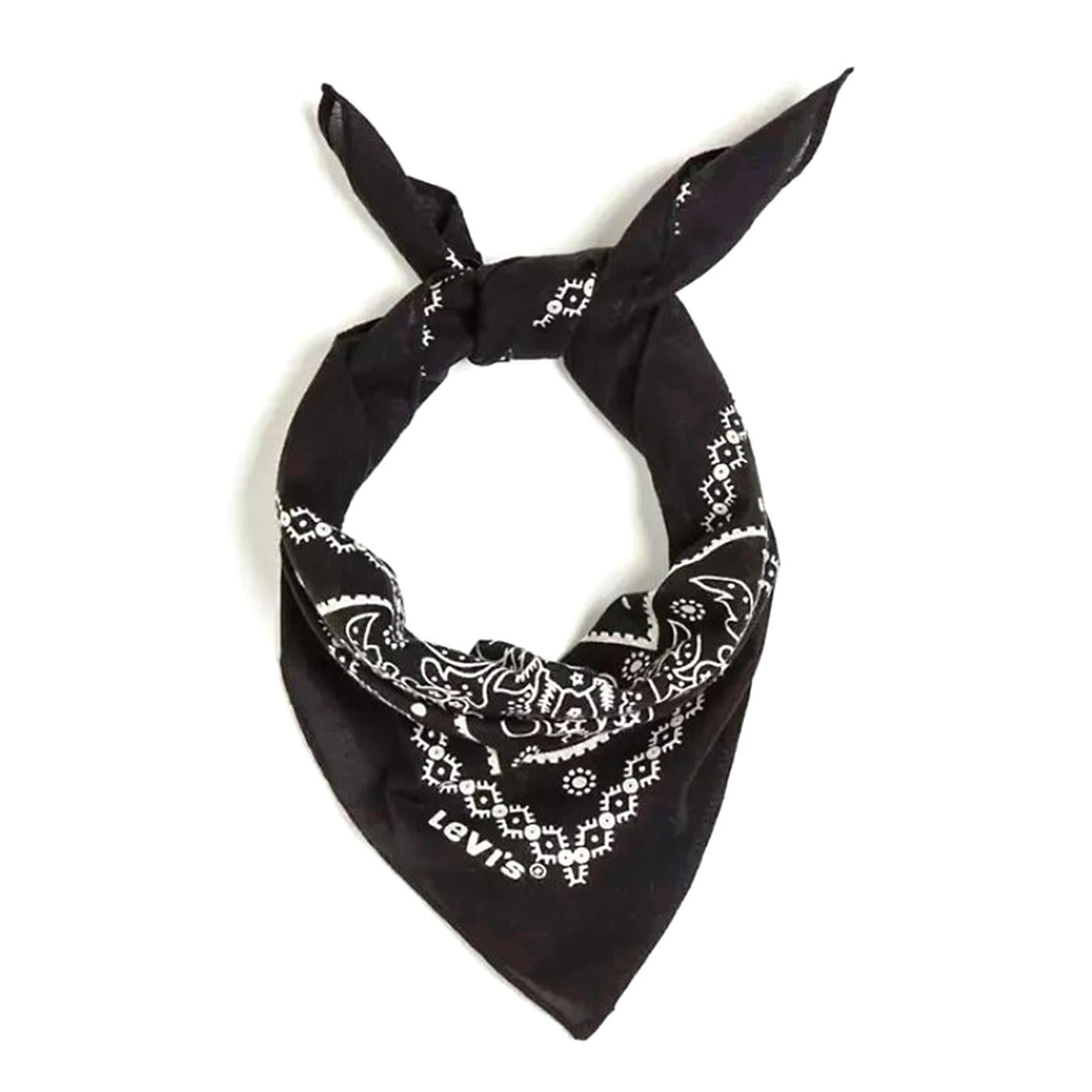 Paisley Bandana Caviar Black - Bandana Nera 77138-0631  LEVIS 