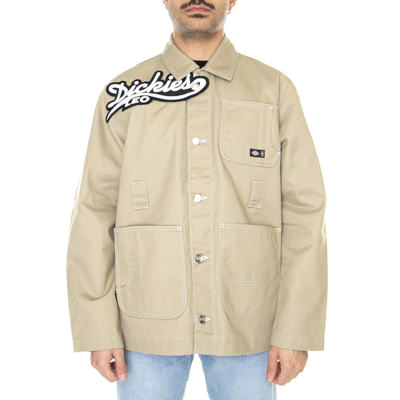 Leo x Dickies Jacket Khaki - Giacca Estiva Uomo Beige DK0A4XXOKHK1  DICKIES 