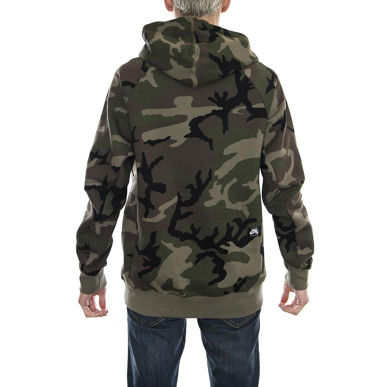 SB Hoodie MEDIUM OLIVE/BLACK AH5514-222  NIKE 