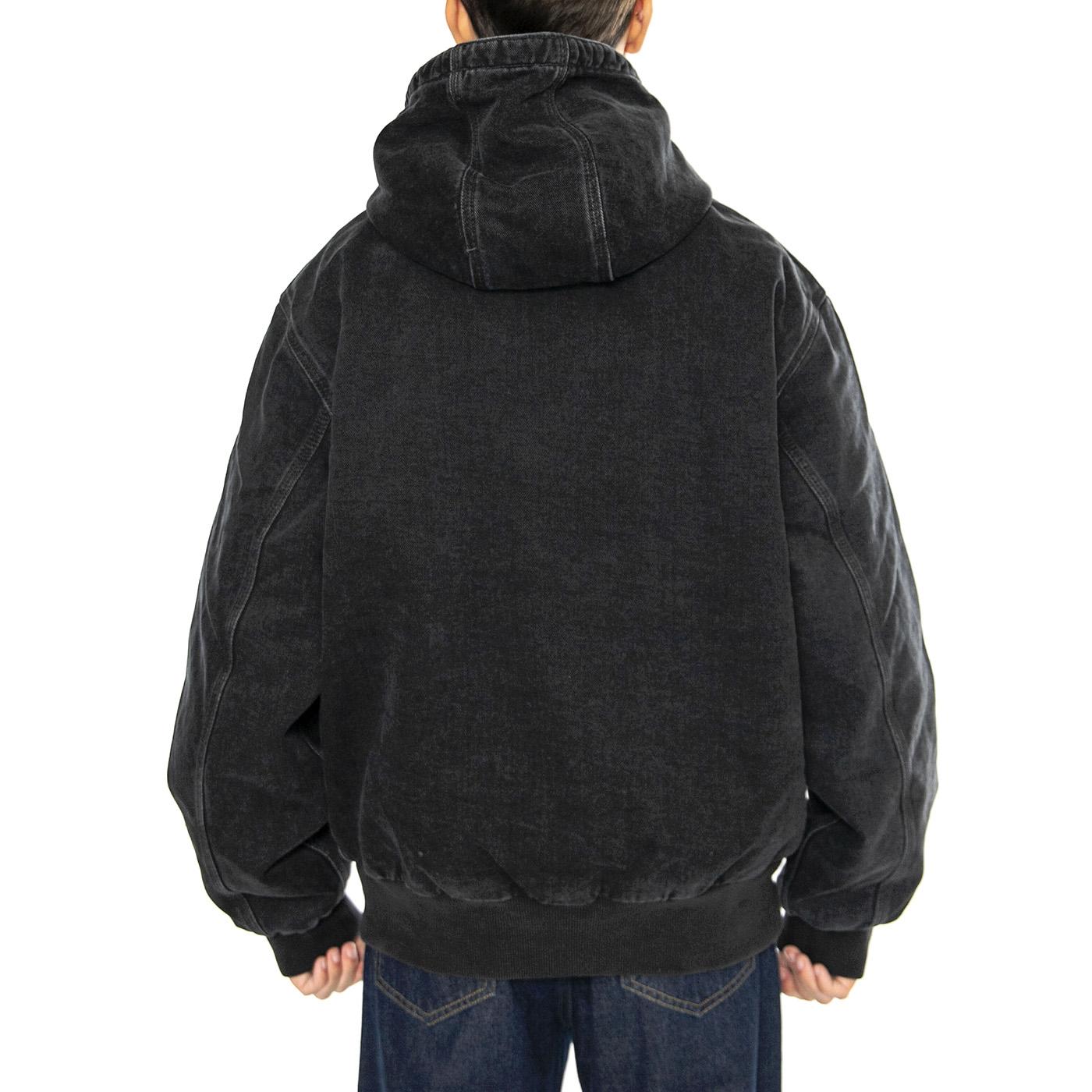 OG Active Rivet Jacket Black - Giacca con Cappuccio Uomo Nera I034316.8906  CARHARTT WIP 
