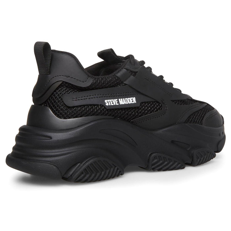 Possession Black + Mesh - Scarpe Stringate Profilo Basso Donna Nere SMPPOSSESSION-BLA  STEVE MADDEN 