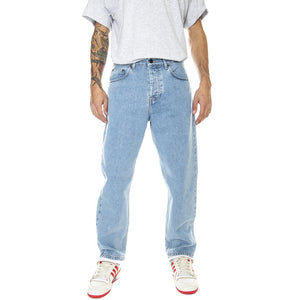 Newel Pant Stone Bleached - Pantaloni Denim Jeans Uomo Blu I029208-0112  CARHARTT WIP 
