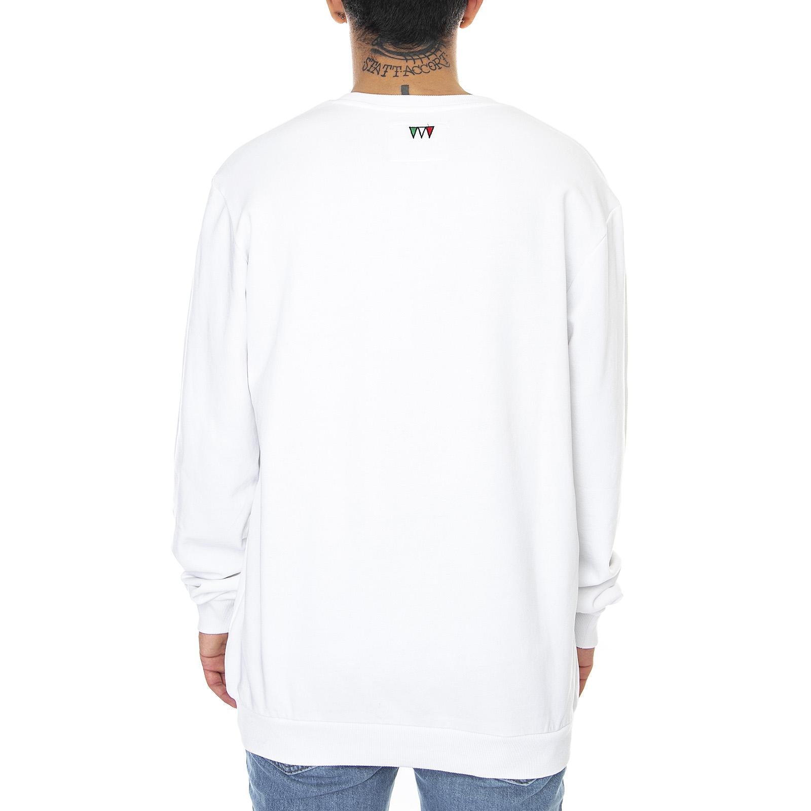Mens Print RB94 Crew-Neck Sweatshirt - White - Felpa Girocollo Uomo Bianca 502.172349-20002  DIADORA 