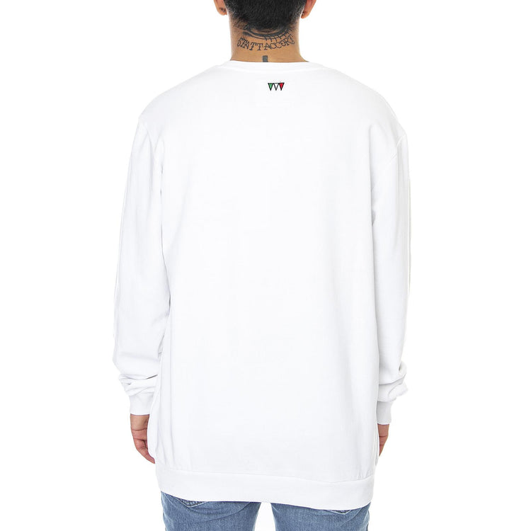 Mens Print RB94 Crew-Neck Sweatshirt - White - Felpa Girocollo Uomo Bianca 502.172349-20002  DIADORA 