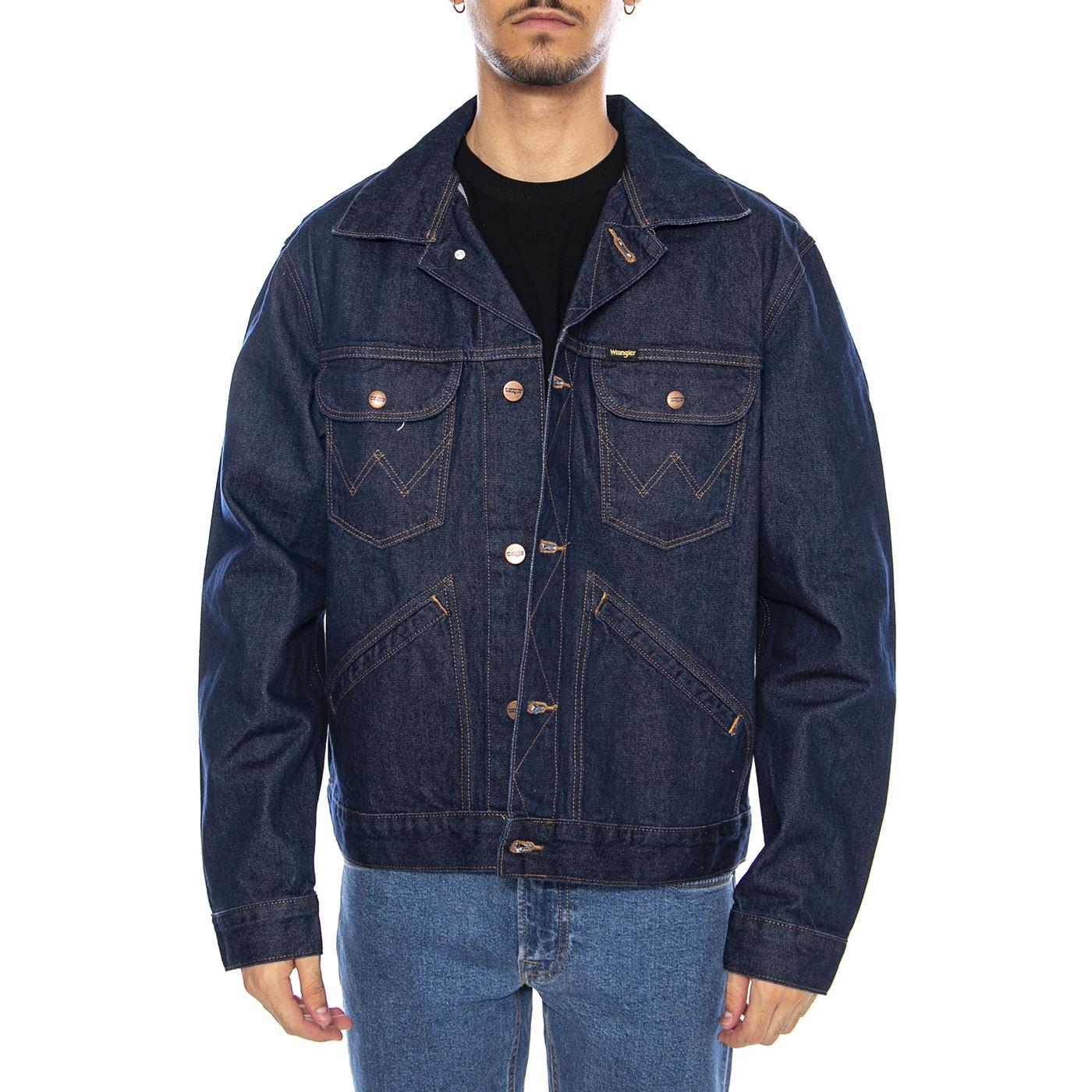 124MJ Rinse Jacket - Giacca Denim Jeans Uomo Blu 112341042-BLUE  WRANGLER 
