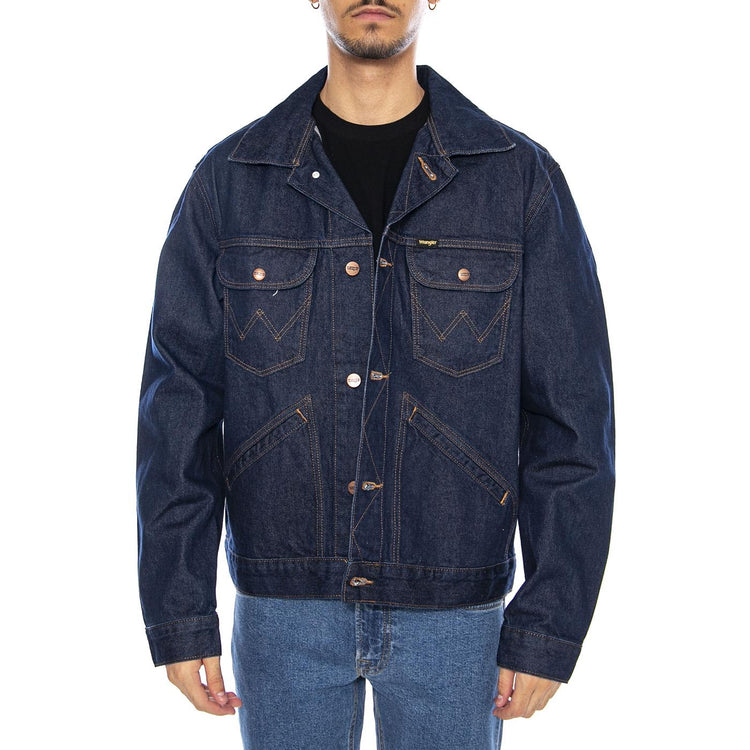 124MJ Rinse Jacket - Giacca Denim Jeans Uomo Blu 112341042-BLUE  WRANGLER 