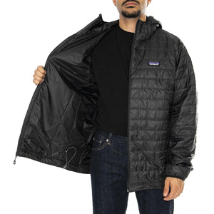 M's Nano Puff Hoody-BLK - Giacca Uomo Nera 84222-BLK  PATAGONIA 