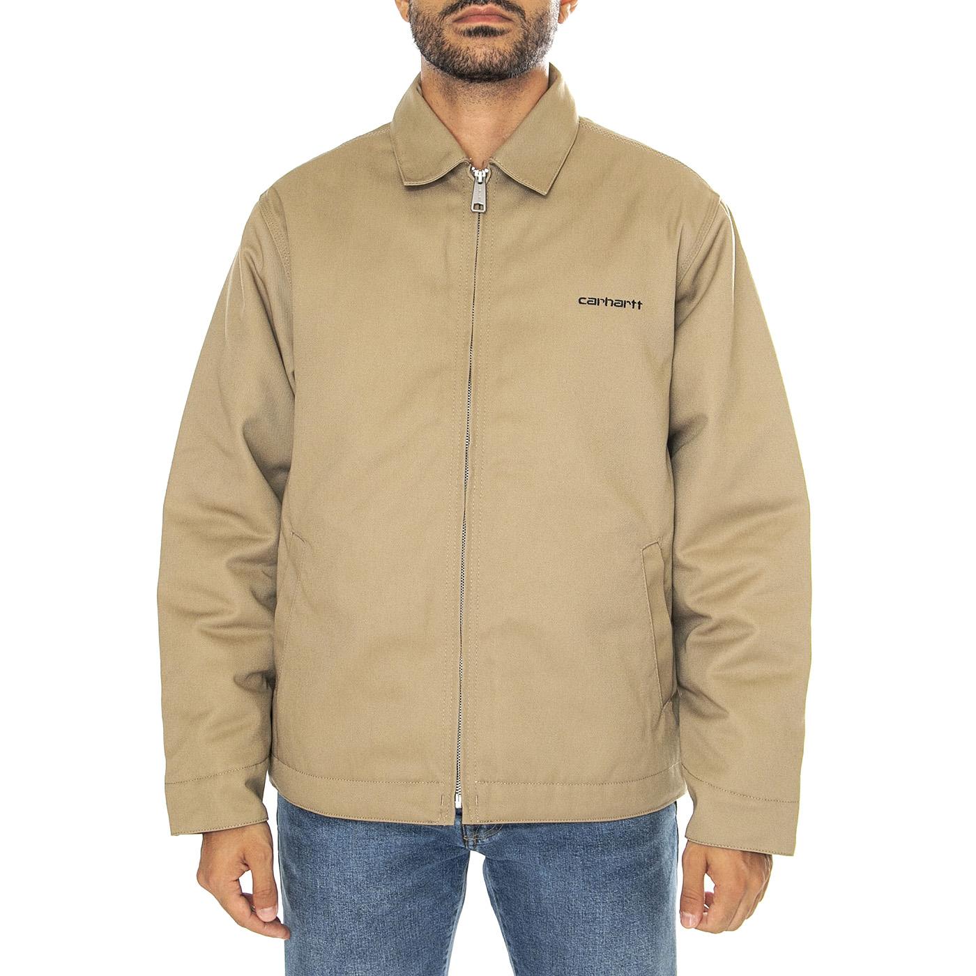 Module Script Jacket Leather / Black rigid - Giacca Uomo Marrone I033763.0DK01  CARHARTT WIP 