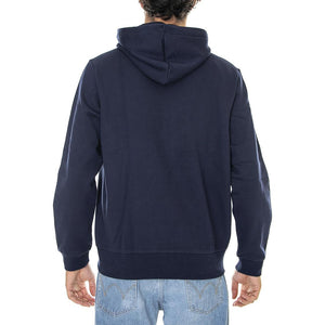 Sweatshirt-166 - Felpa con Cappuccio e Zip Uomo Blu SH9626-166  LACOSTE 