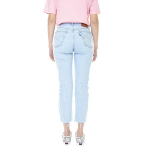 501 Crop Samba Goal - Denim Jeans Donna Blu Chiaro / Worn In 36200-0180  LEVIS 