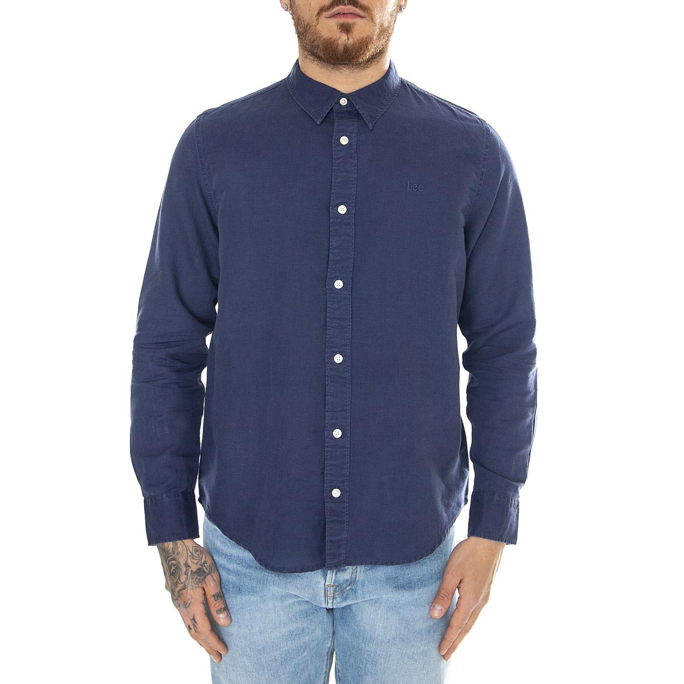 Patch Shirt Medieval Blue - Camicia Uomo Blu 112349964  LEE 