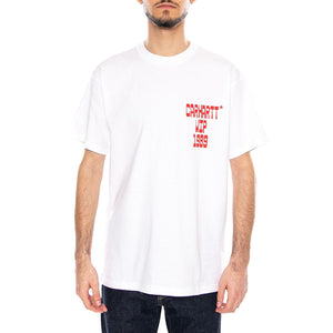 S/S Blocks T-Shirt White - Maglietta Girocollo Uomo Bianca I036231 02XX CARHARTT WIP 