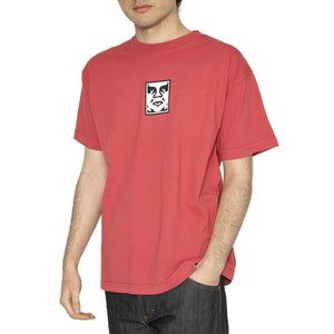 Icon Heavyweight Tee Red - Maglietta Girocollo Uomo Rossa 166913013-MIR  OBEY 