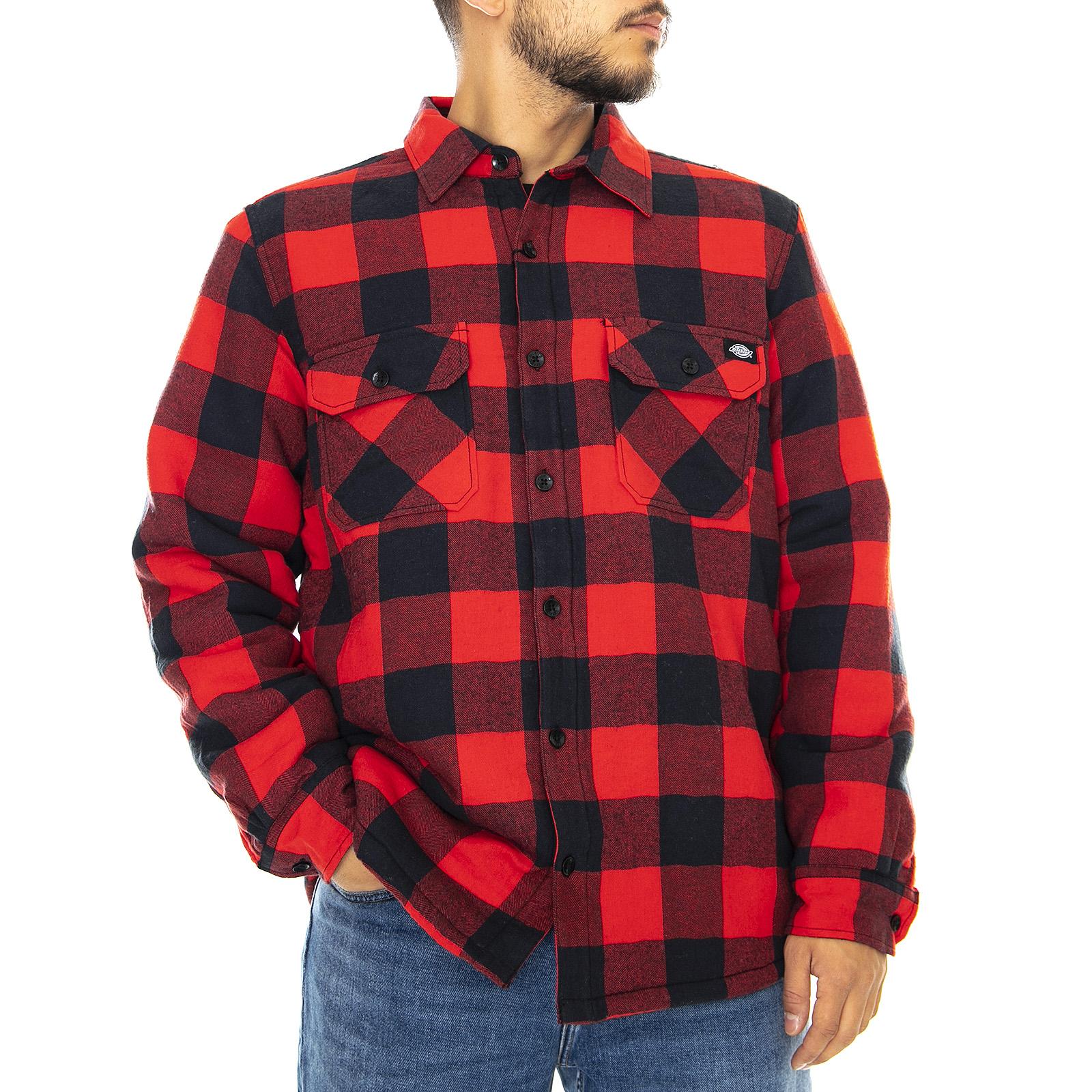 Lansdale - Red - Camicia Uomo Rossa 05 200292-RD . DICKIES 