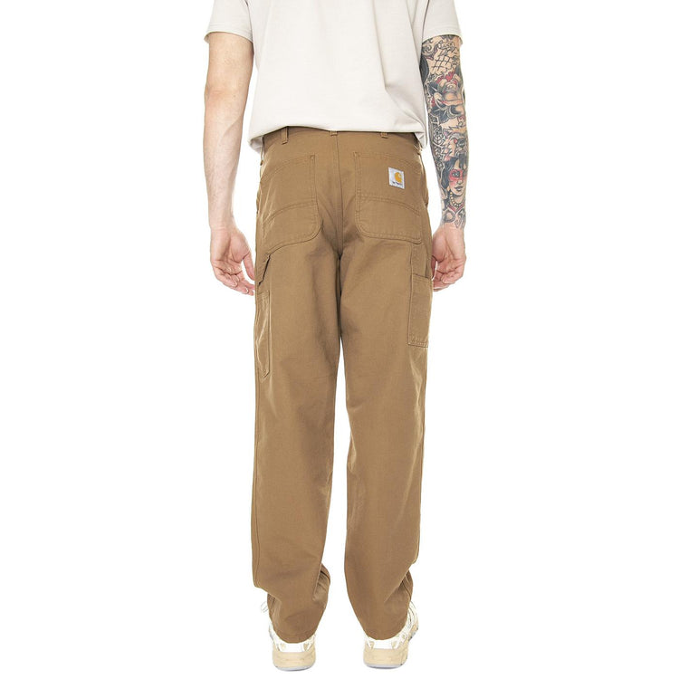 Single Knee Pant Hamilton Brown Rinsed - Pantaloni Denim Jeans Uomo Marroni I031497-HZ02 . CARHARTT WIP 