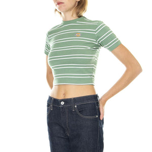 Westover Stripe Tee SS w Dark Ivy - Maglietta Girocollo Donna Verde / Multicolore DK0A4Y1DD401  DICKIES 