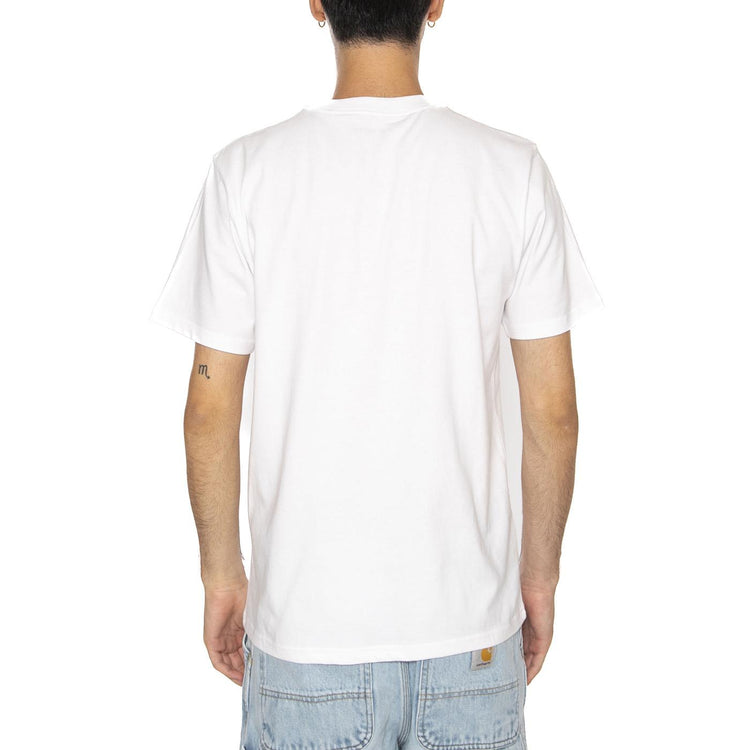 S/S Alumni T-Shirt White - Maglietta Girocollo Uomo Bianca I035207.02XX  CARHARTT WIP 
