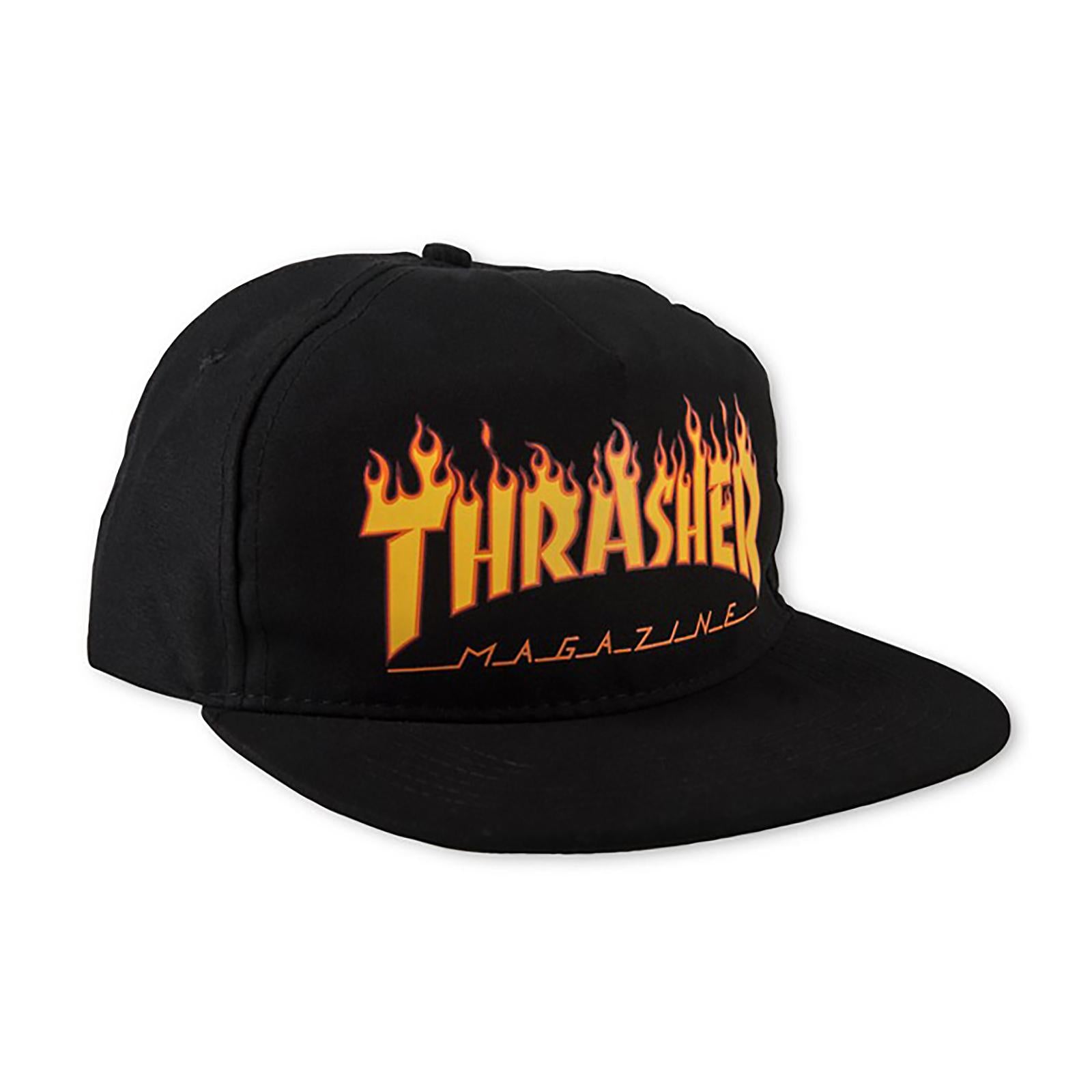 FLAME SNAPBACK BLACK 3131333 BLK  THRASHER 