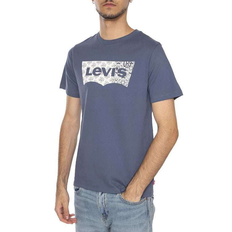 Classic Graphic Tee Blue - Maglietta Girocollo Uomo Blu 22491-1812  LEVIS 