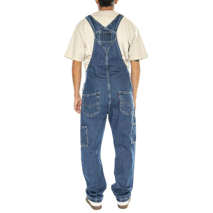 RT Overall Get Involved Overall Dark Indigo Flat Finish - Salopette Denim Jeans Uomo Blu 79107-0027  LEVIS 
