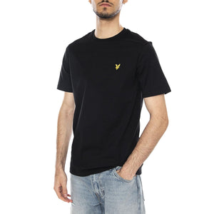 PLAIN T-SHIRT JET BLACK - Maglietta Girocollo Uomo Nera TS400VOG Z86 LYLE & SCOTT 