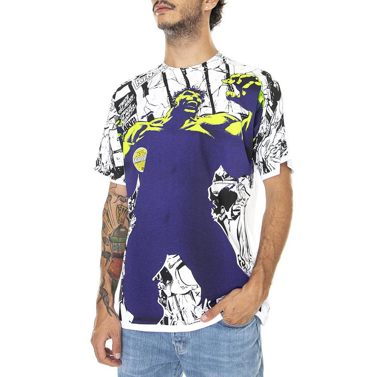 Gamma S/S Tee White - Maglietta Girocollo Uomo Bianca / Multicolore TS01973-WHITE  HUF 
