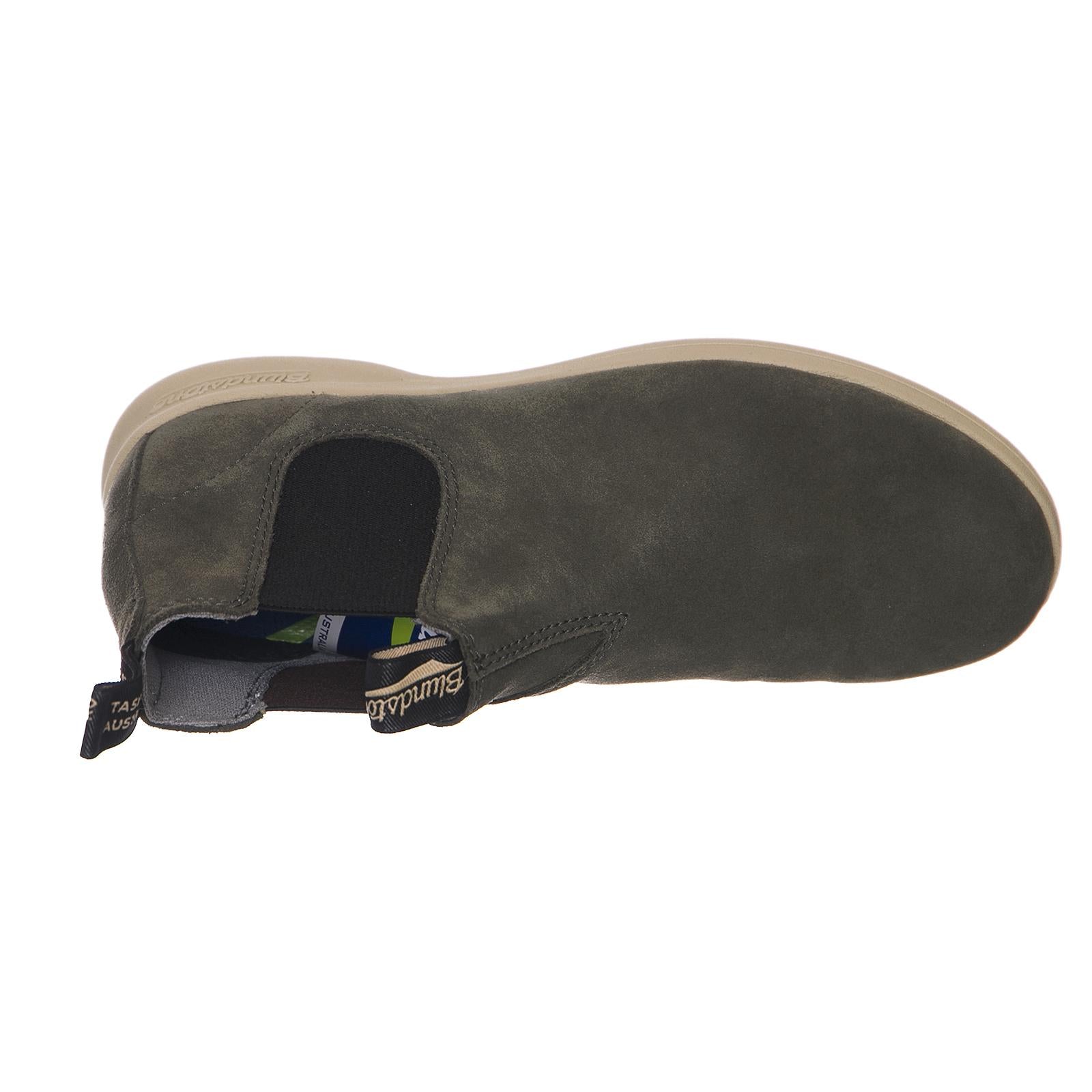 1396 ELBOOT FOREST GREEN SUEDE ELASTIC 116162_4  BLUNDSTONE 