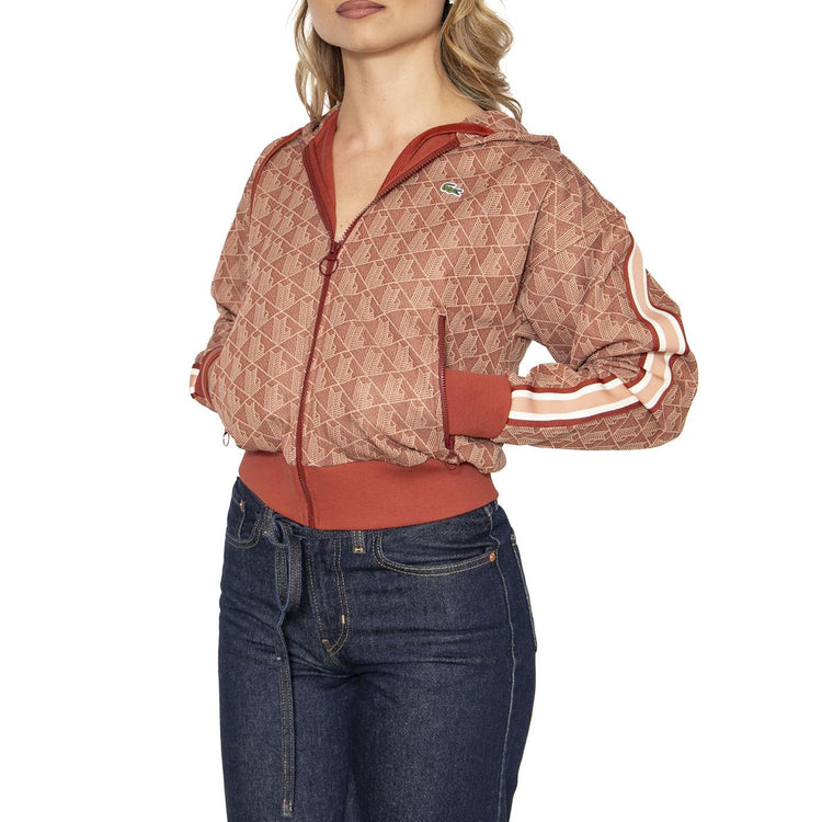 Sweatshirt GTI Hoody Brown - Felpa con Cappuccio Donna Marrone SF7606-GTI  LACOSTE 