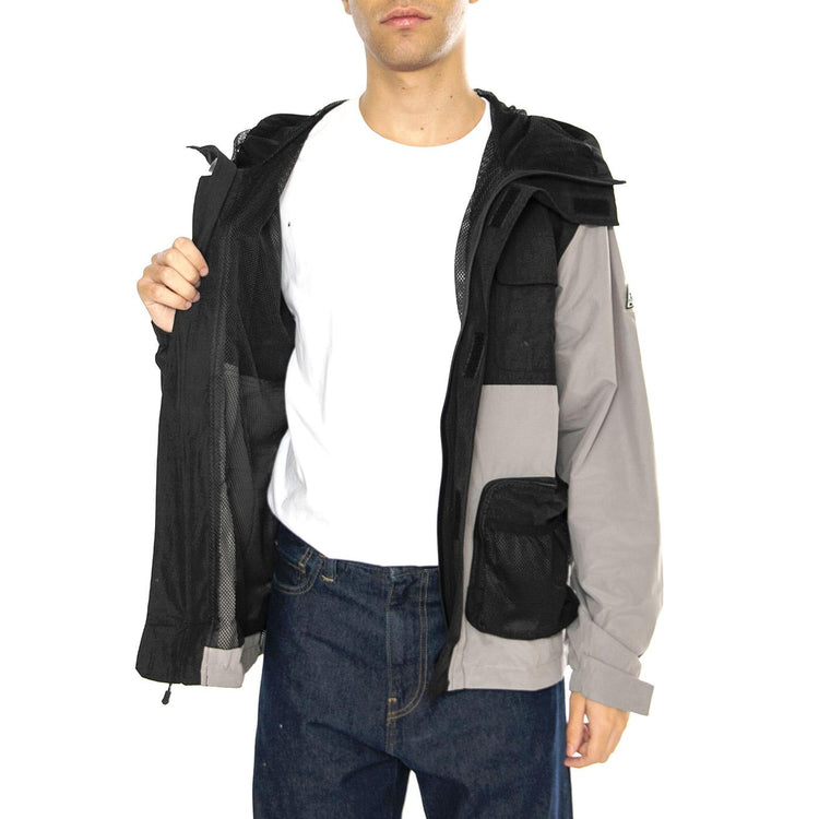 Tackle Light Weight Jacket Black - Giacca con Cappuccio Uomo Nera / Multi JK00336-BLACK  HUF 