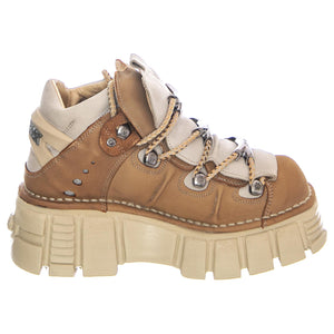 Alaska Hielo 106-C70 Softy Shoes - Safari / Grey - Scarpe Stringate Profilo Basso Donna Marrone / Grigio 37 NRSM-106-C70  NEW ROCK 