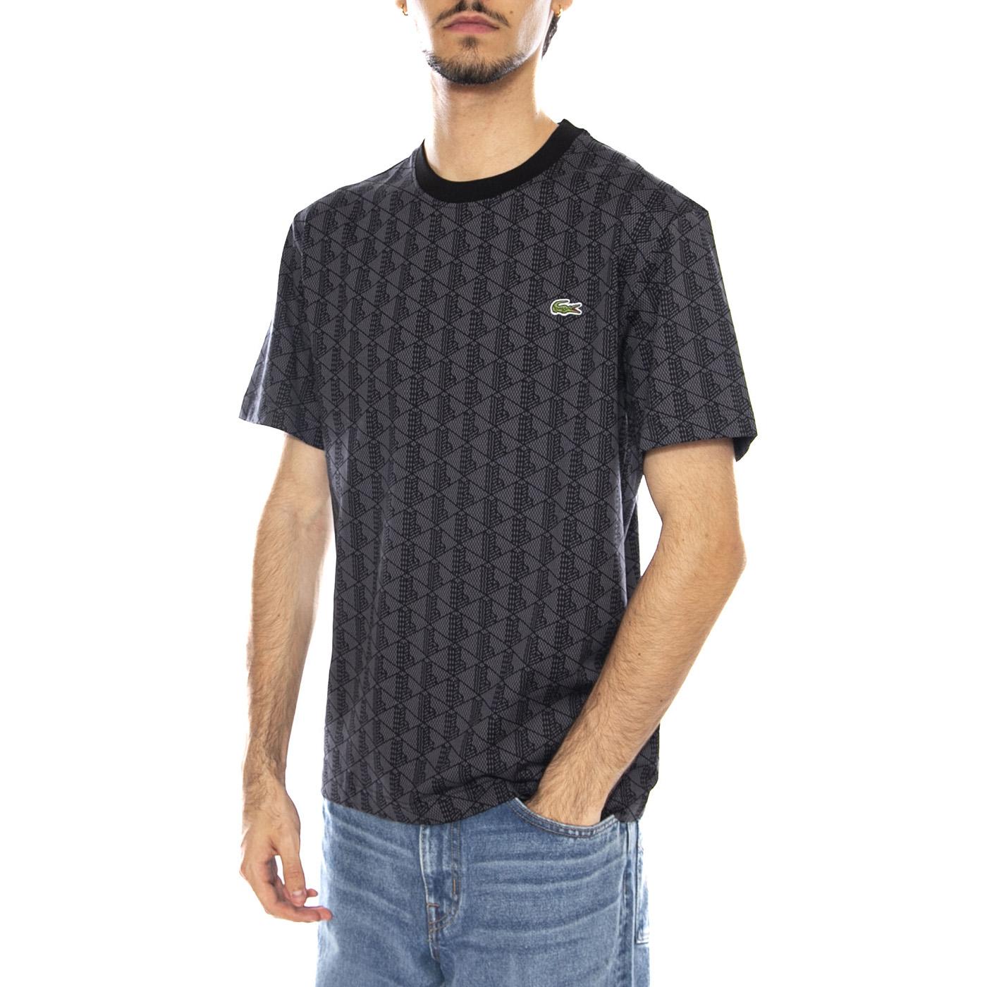 T-Shirt 6NI Multicolor - Maglietta Girocollo Uomo Multicolore TH5902-6NI . LACOSTE 