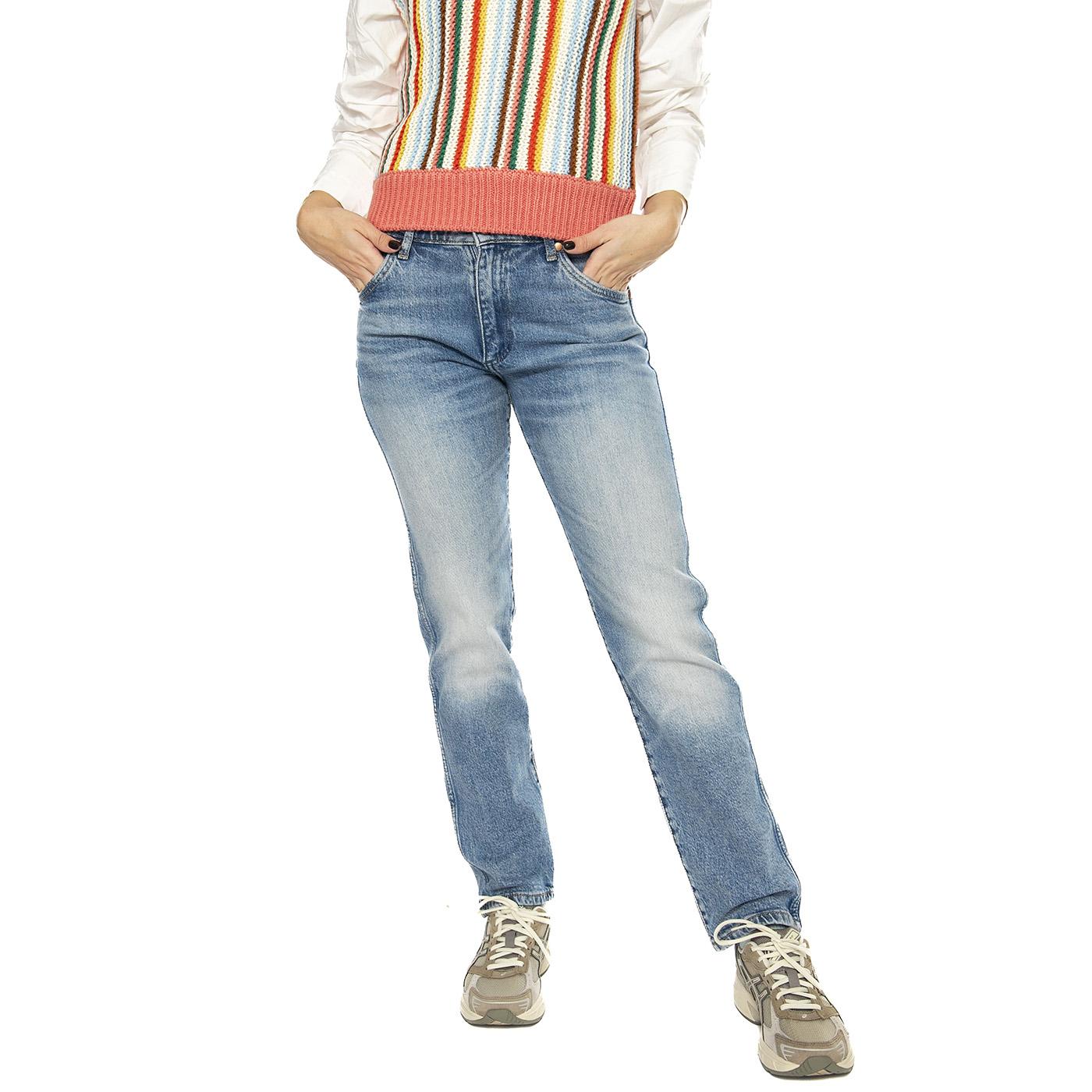 Sunset Frosty SIlver - Pantaloni Denim Jeans Donna Blu 112356409-BLUE  WRANGLER 