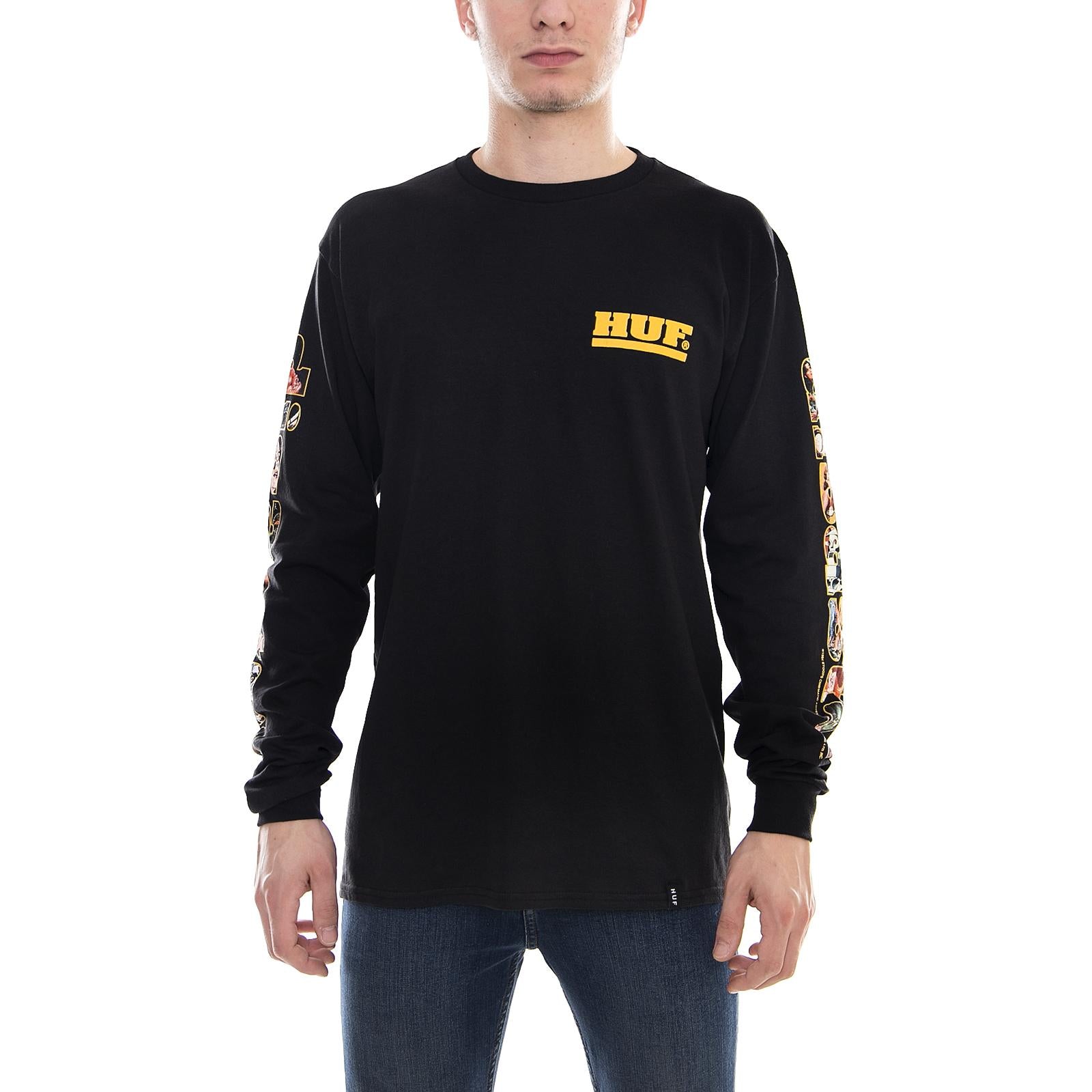 DISASTER L/S TEE BLACK TS00244-BLACK  HUF 