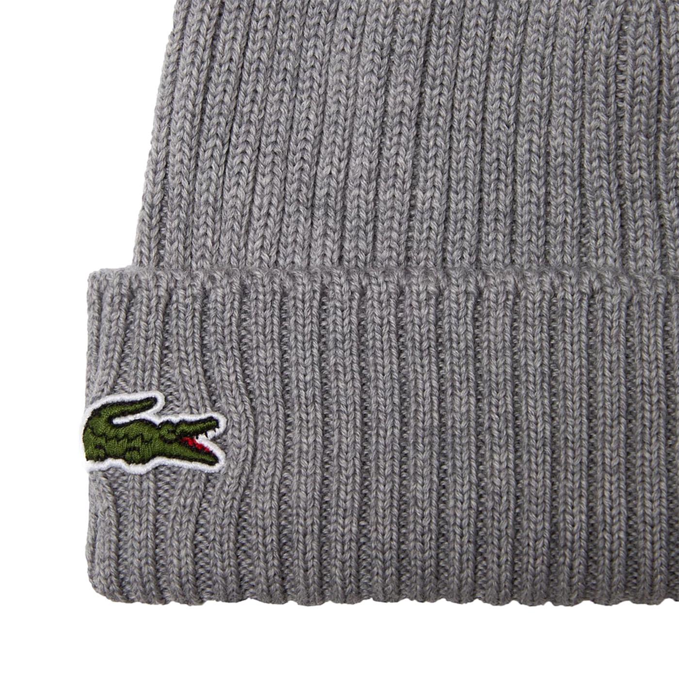 Berretto RB0001-YRD Beanie Hat - Cappellino a Cuffia Grigio RB0001-YRD  LACOSTE 