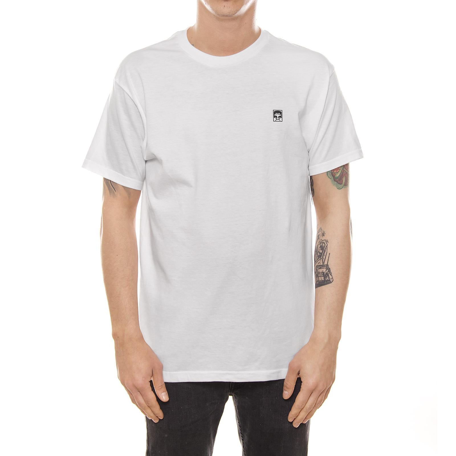 HALF FACE MIL SPEC PREMIUM S/S TEE WHITE 165361370-WHT  OBEY 