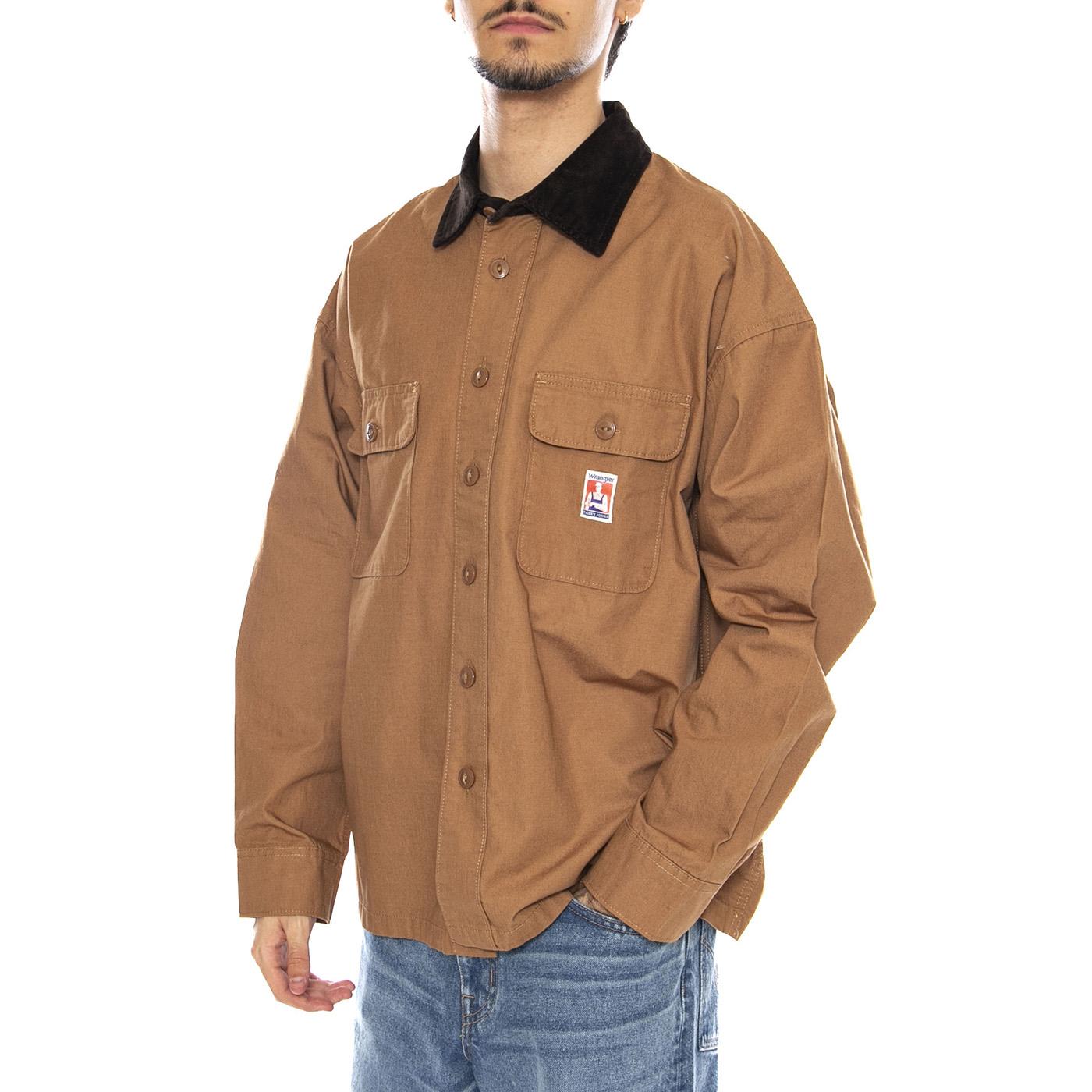 CJ Overshirt Toasted Coconut - Sovracamicia / Giacca Uomo Marrone 112371547  WRANGLER 