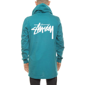 ORIGINAL STOCK LS HOOD TEE DARK TEAL 1984048-DARK TEAL  STUSSY 