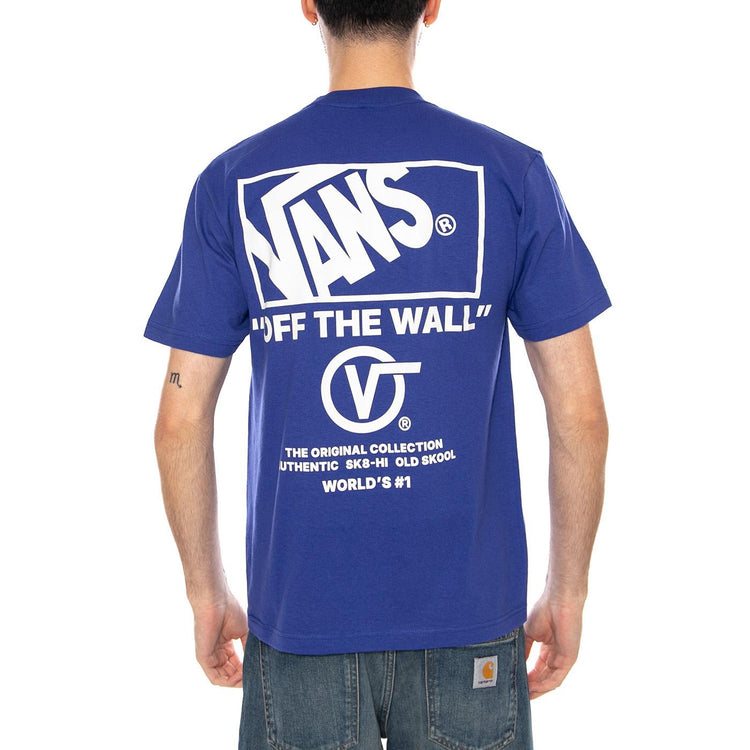 STACKED HI SS TEE ROYAL COBALT - Maglietta Girocollo Uomo Blu VN000PEW FRX1 VANS 