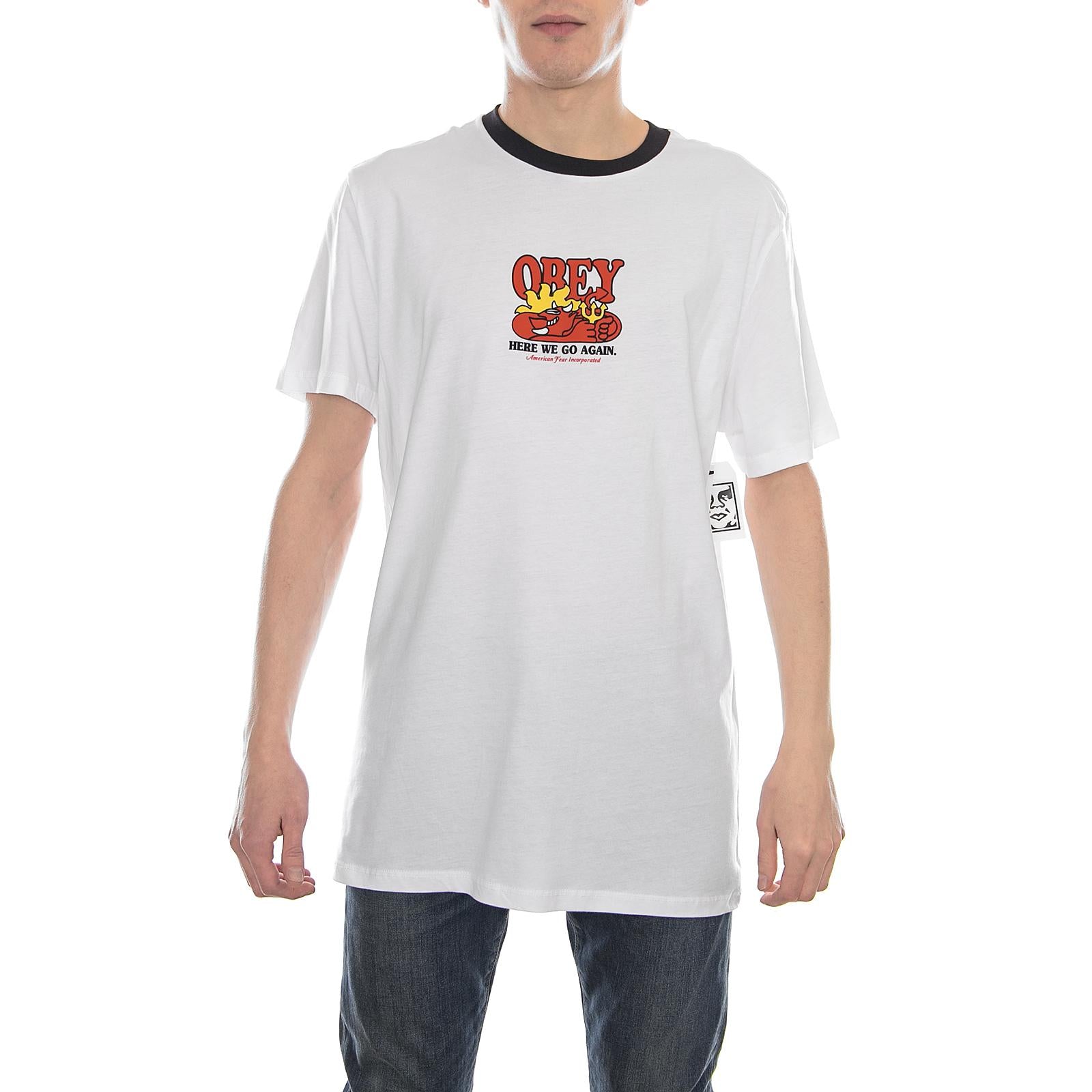HERE WE GO AGAIN WHITE/BLACK 166651656-WHBK  OBEY 