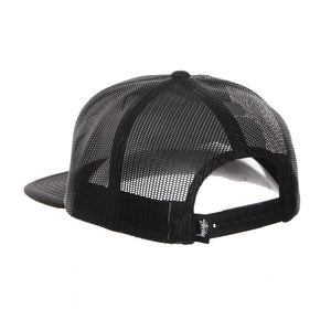 SMOOTH STOCK TRUCKER CAP BLACK 131694-BLACK  STUSSY 