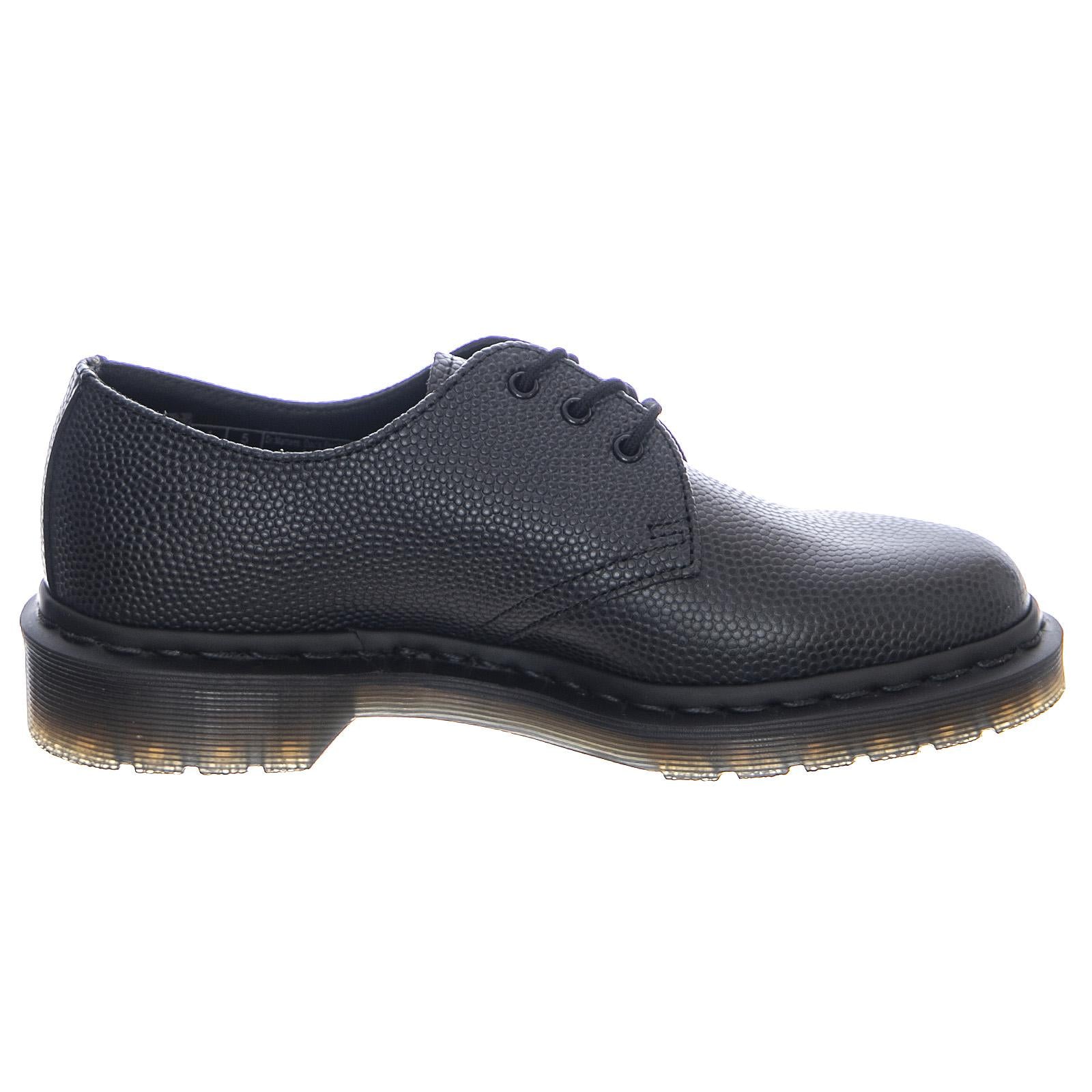 1461 Pebble - Black - Scarpe Basse Donna Nere DMS1461BKPB21545001  DR.MARTENS 