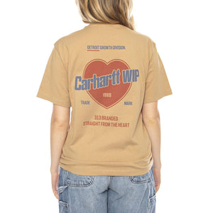 Carhartt WIP Womens Growth -- Maglietta Donna Beige I035264-7 . CARHARTT WIP 