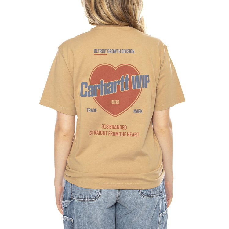 Carhartt WIP Womens Growth -- Maglietta Donna Beige I035264-7 . CARHARTT WIP 