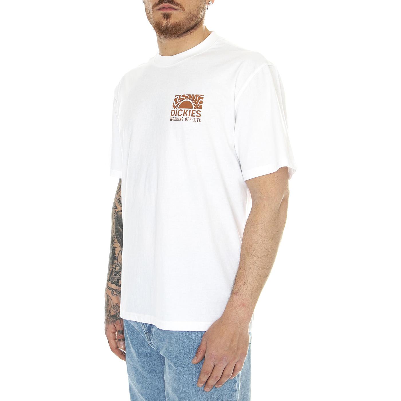 Saltville Tee SS White - Maglietta Girocollo Uomo Bianca DK0A4YR9WHX1  DICKIES 