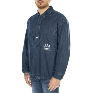 JMB LS Denim Workshirt Mid Light Shad Blue - Camicia Denim Jeans Uomo Blu 112359230  LEE 
