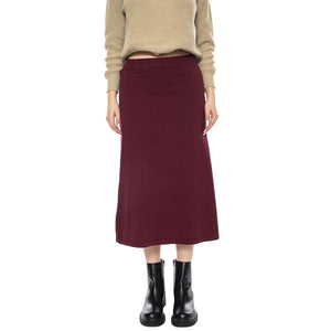 Falda Midigonna Bordeaux -- Gonna Lunga Donna 53W/10601 Burgundy WILD PONY 