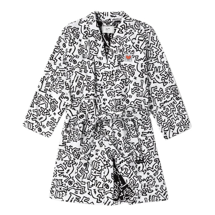 Slow Tide x Keith Haring - Breakers Robe White - Accappatoio Multicolore ST849-ST850-WHITE  SLOWTIDE 